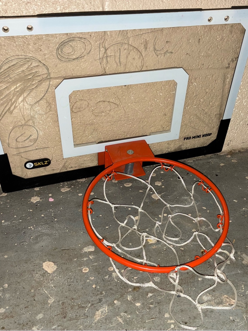 SKLZ Pro Mini Hoop Goal Backboard with Orange Rim